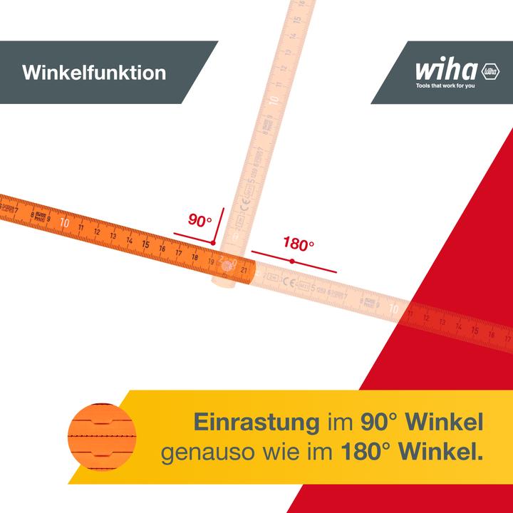 Actual product image Wiha Longlife (cm, mm)
