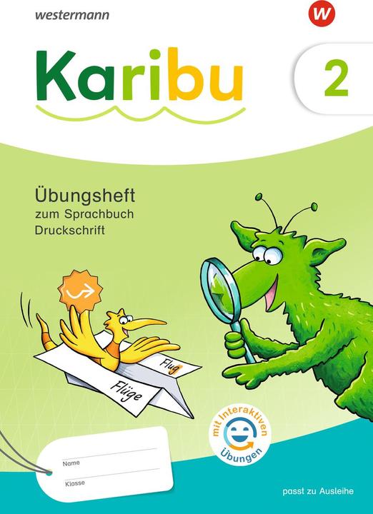 Produktbild Karibu 2. Übungsheft 2 Druckschrift mit interaktiven Übungen zum Sprachbuch 2 (Deutsch, Katja/Grönert, Astrid/Eisenzapf, Eichmeyer, Hannahua, 2024)