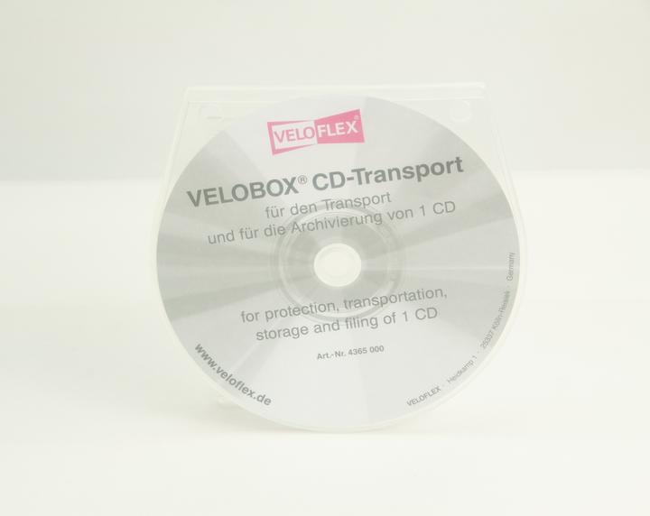 Image du produit Veloflex Boîtier CD/DVD VELOBOX® 12,5 x 12,5 cm (l x h) Polypropylène transparent 10 pcs/paquet. (Platine, CD)