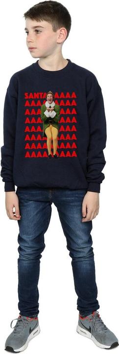 Actual product image Elf Boys Buddy Santa Scream Sweatshirt (152, 158)