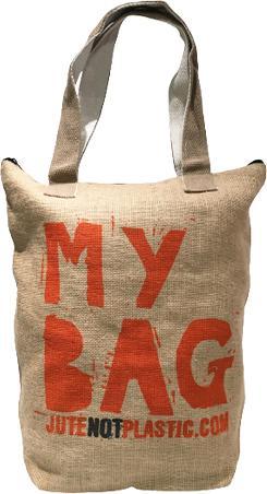 Produktbild Bekos Grosser Jute-Shopper "My Bag" orange