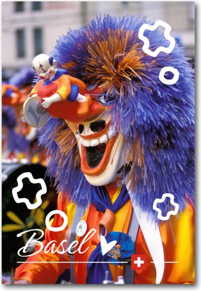 Produktbild CreaDiva Fotomagnet Basel - Fasnacht Waggis