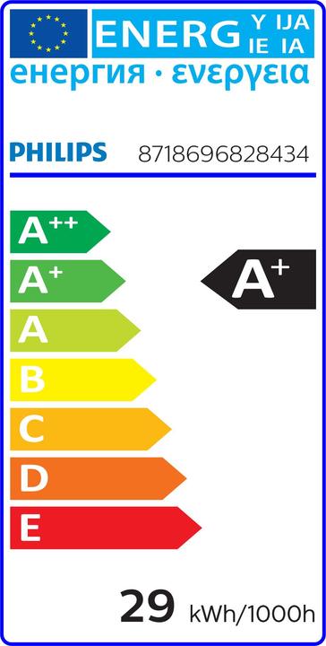 Energy Label Philips Professional Lamp CorePro LED PLL HF 24W 865 4P 2G11 (2G11, 24 W, 3400 lm, 1 x, E)