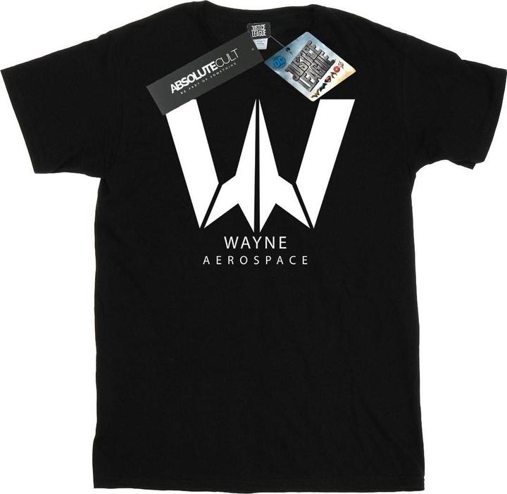 Actual product image Mens Justice League Movie Wayne Aerospace T-Shirt (L)
