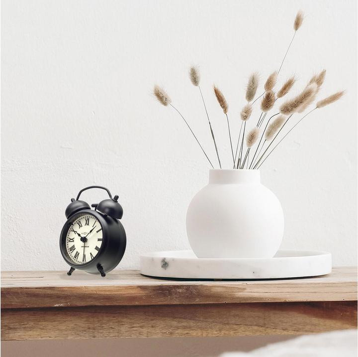 Produktbild Nextime Klassischer Wecker Amsterdam klein Schwarz/ Weiss