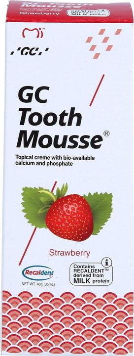 Image du produit Doc Johnson GC Tooth Mousse Fraise Crème, 40 g de dentifrice