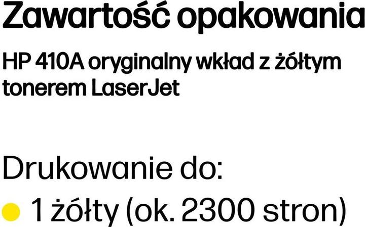 Actual product image HP 410a (Y)
