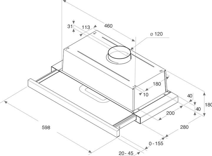 Image du produit Whirlpool AKR 6390/1 IX (Hotte écran plat)
