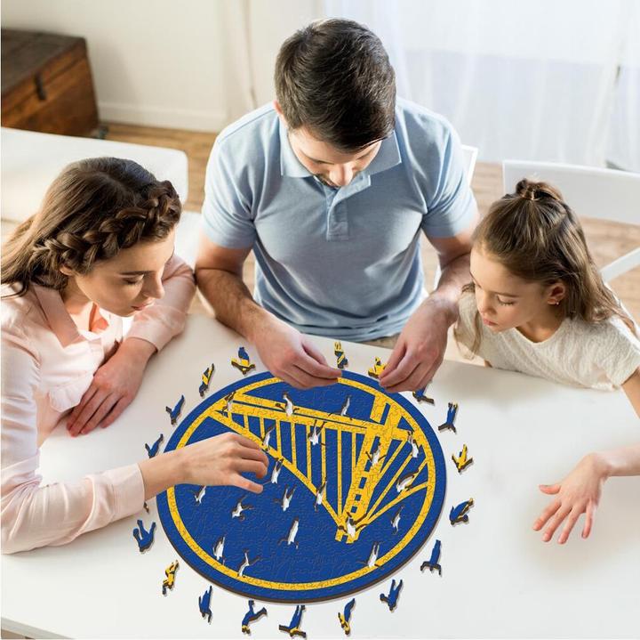 Produktbild Iconic NBA - Golden State Warriors - Logo - Holz Puzzle Grösse S (150 Teile) (150 Teile)