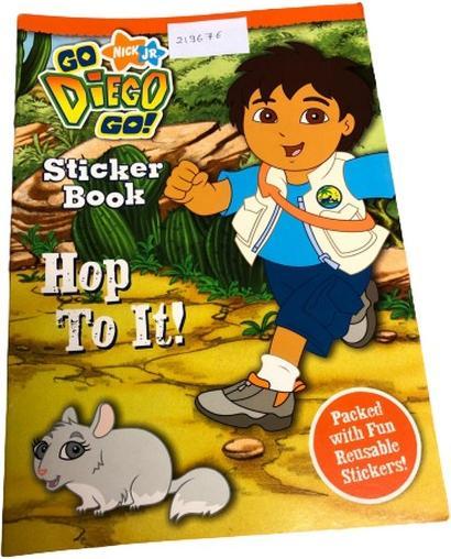 Actual product image Go Diego Go Hop To It Sticker Book