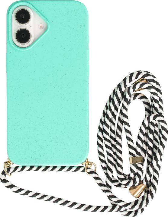 Actual product image PhoneLook Coque Bio Eco-Friendly nature avec cordon collier Turquoise (Apple iPhone 16)