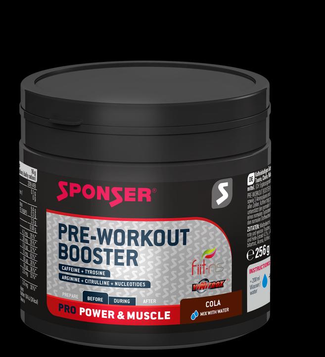 Actual product image Sponser Pre-Workout Booster (Cola, 1 pcs., 256 g)