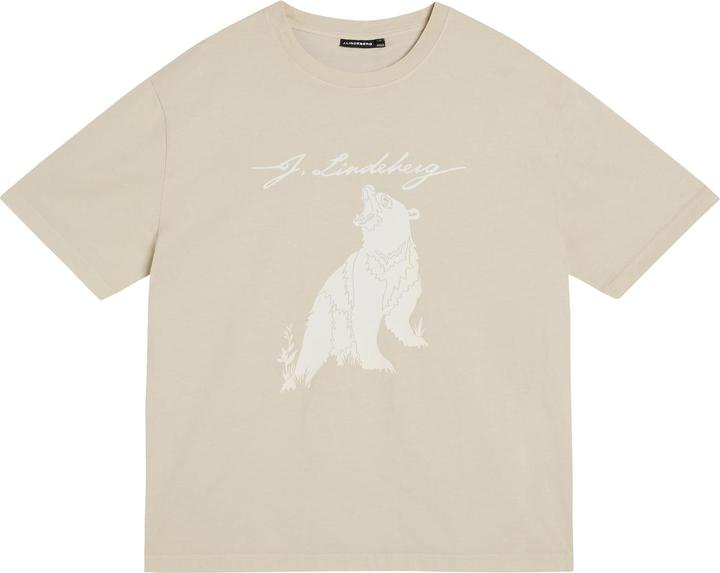 J. Lindeberg Walsch Box Print T-Shirt Oyster (L)