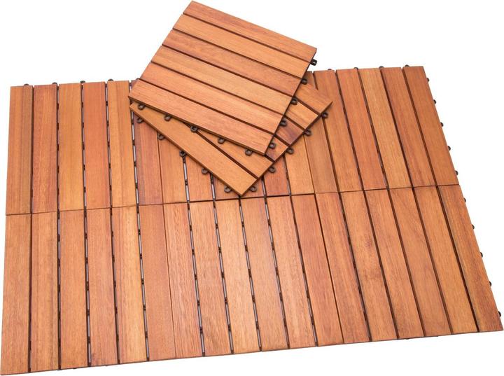 Produktbild Deuba Holzfliesen (33 x, 30 x 30 cm)