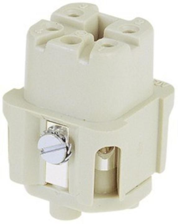 Image du produit Harting HAN A Connecteur, insert type 3Amale borne à vis max 2,5mm2, 10A4 pôles