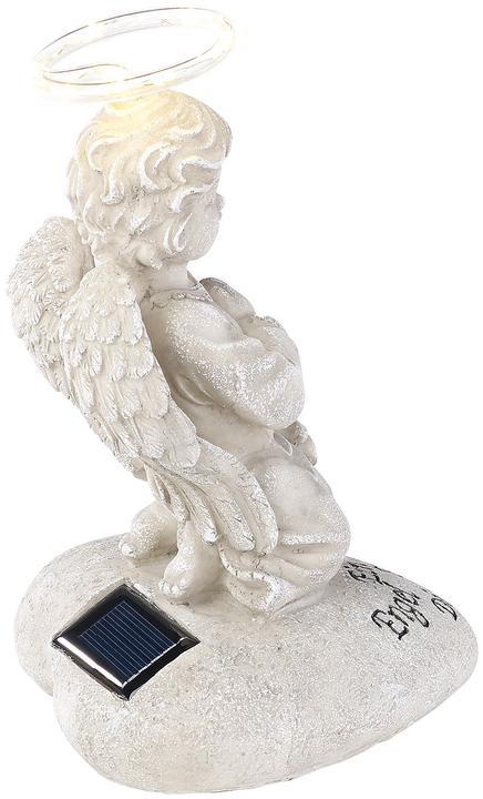Actual product image Lunartec Guardian angel figure with solar LED light (IP44)