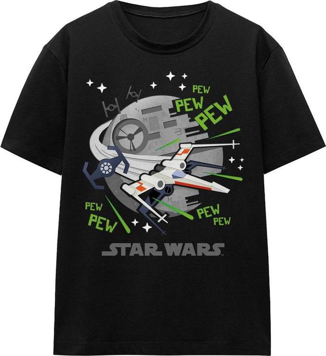 Actual product image Star Wars Unisex Adult Pew Pew X-Wing T-Shirt (S)