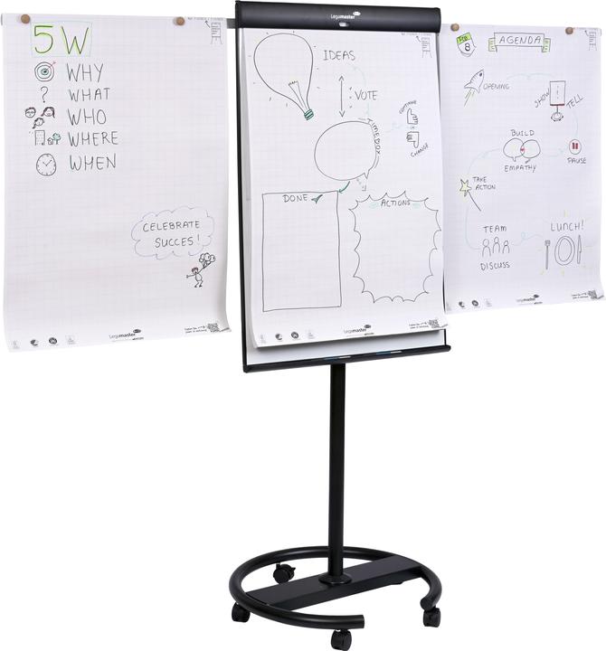 Productafbeelding Legamaster SKETCH PRO mobiles Flipchart Rundfuss