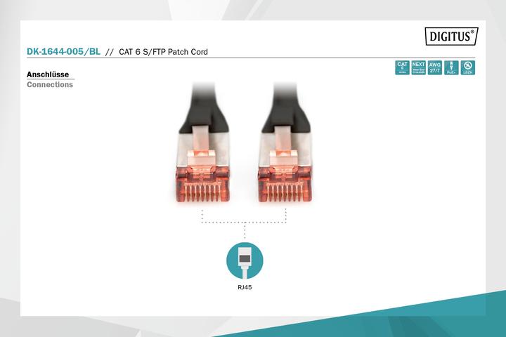 Immagine prodotto Digitus Cavo patch (S/FTP, CAT6, 0.50 m)
