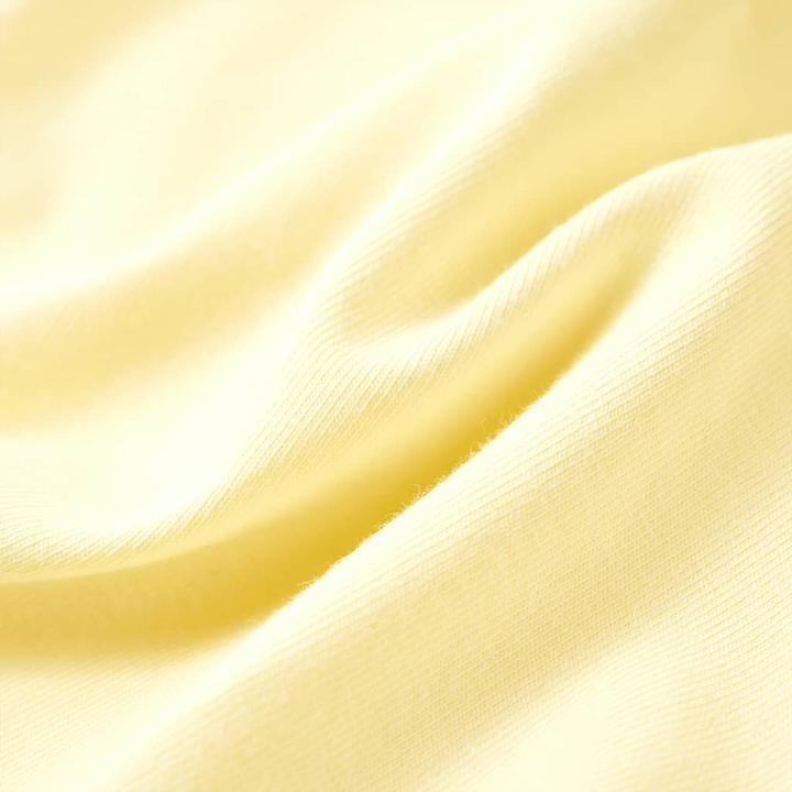 Actual product image VidaXL Children's T-shirt pale yellow 92,Material: 95 % cotton. 5 (92)