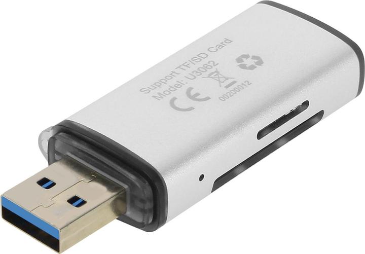 Produktbild LinQ USB 3.0 Kartenleser Adapter SD / Micro-SD Speicherkarten, - Grau (USB 3.0)