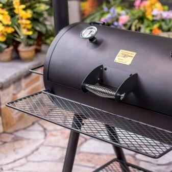Immagine prodotto Char Broil Affumicatore Oklahoma Joe in acciaio nero con coperchio, termometro per coperchio (Grill)