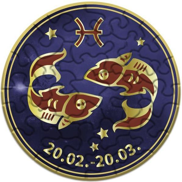 Image du produit Bärenpresse Curiosi Puzzle - Sternzeichen Fische (19 pièces)