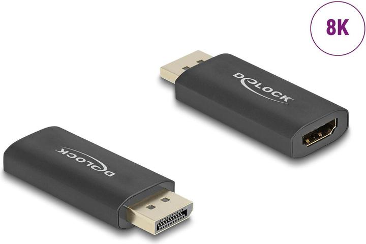 Produktbild Delock Aktiver DisplayPort 1.4 zu HDMI Adapter 8K mit HDR Fu (HDMI, 5.80 cm)