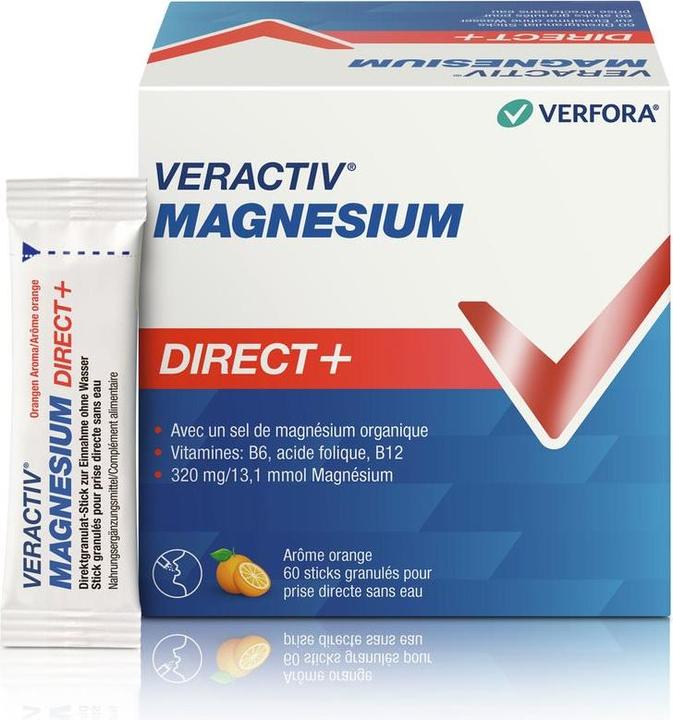 Immagine prodotto Veractiv Magnesium Direct+ (60 Pezzo/i, Raccoglitrice, 185 g)