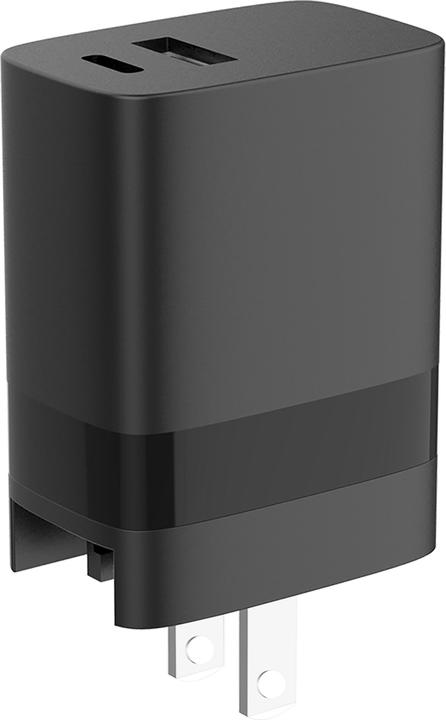 Actual product image Speedlink Travel Charger USB-A & USB-C 15W for US-UK-EU, black (15 W)