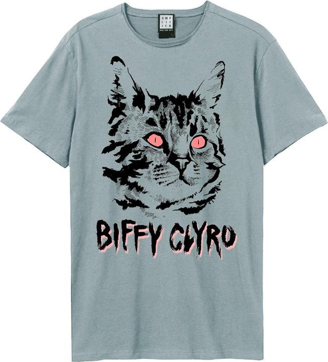Actual product image Amplified Unisex Adult Black Cat Biffy Clyro T-Shirt (XXL)