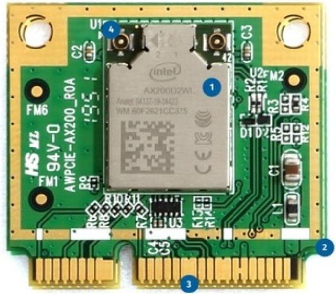 Alfa Network AWPCIE-AX200 - Hocheffiziente Intel AX200 mini PCIe WiFi6 und BT5 Karte (PCIe, USB 2.0)