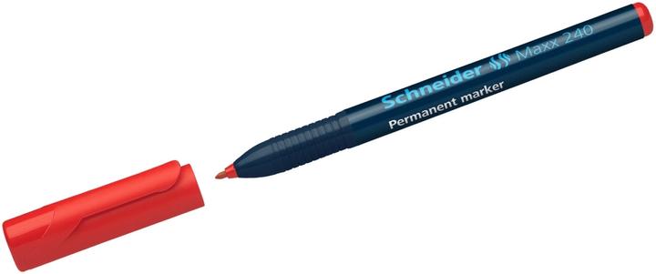 Actual product image Schneider Maxx 240 permanent marker Line width: 1-2 mm Ink colour: red (Red, 2 mm, 10 x)