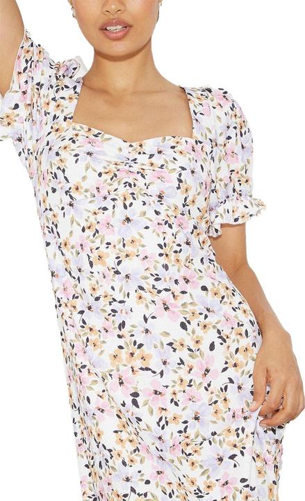 Immagine prodotto Dorothy Perkins Vestito Midi Piccola Floreale A Cuore A Sbuffo Donna (40 D)
