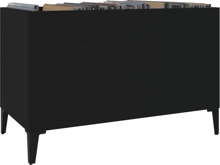 Produktbild VidaXL Plattenschrank Schwarz 74,5x38x48 cm Holzwerkstoff