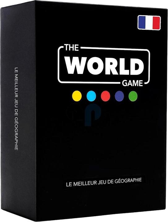 The World Game Le jeu de cartes géographiques ultime avec carte du monde - Version française (Français)