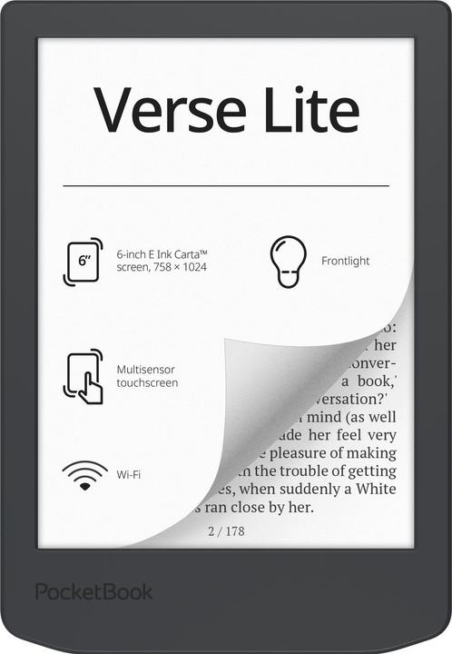 Image du produit PocketBook Verse Lite (6", 8 Go, Midnight Grey)