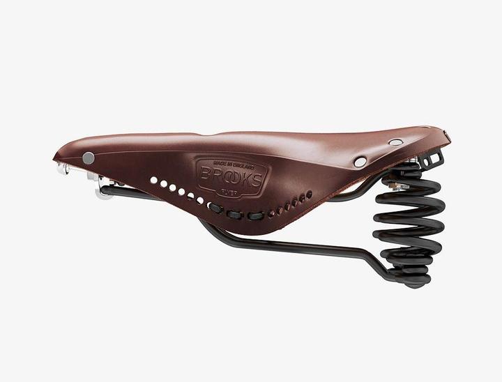 Actual product image Brooks Running BROOKS Bicycle Saddle Flyer Carved, Aged Brown
