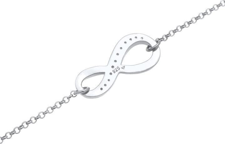 Image du produit Elli mit Infinity Symbol und Zirkonia Kristallen (18 cm, Argent Sterling)