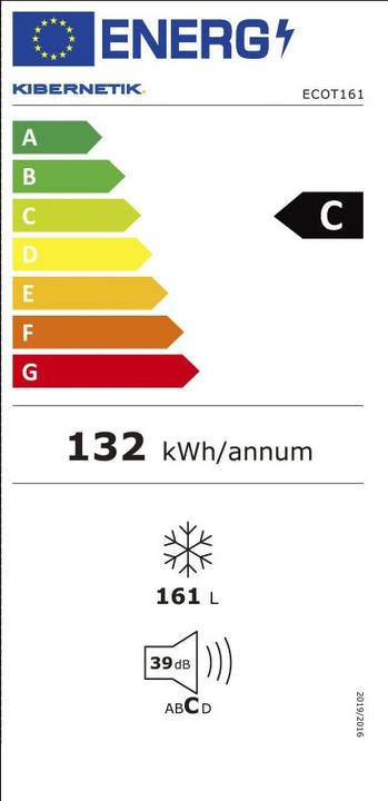 Etichetta energetica Kibernetik FSP ECO T161 (Struttura autonoma, 161 l)