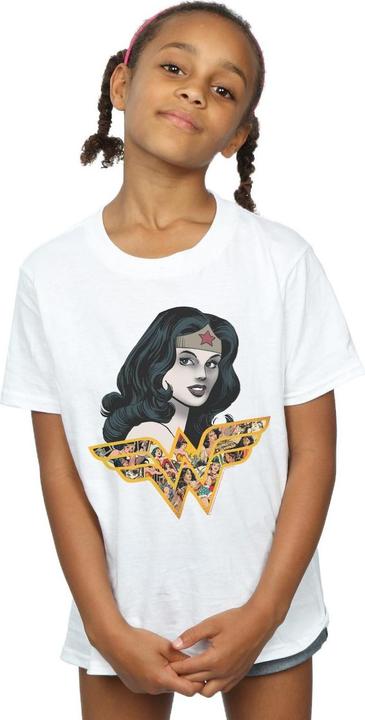 Image du produit - T-shirt WONDER WOMAN RETRO COLLAGE - Fille (140, 146)