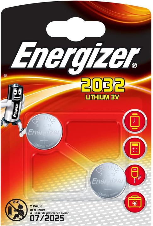 Actual product image Energizer CR2032 Lithium (2 pcs., CR2032, 235 mAh)