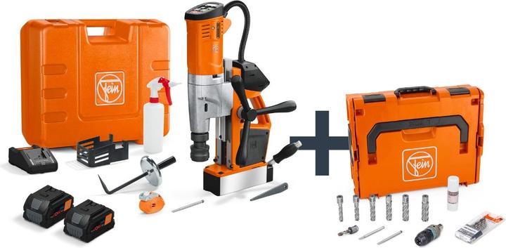 Fein Akku-Universal-Magnet-Kernbohrmaschine bis 35 mm mit Anwenderset AKBU 35 PMQW 18 V AS Construction- (Batteriebetrieb)