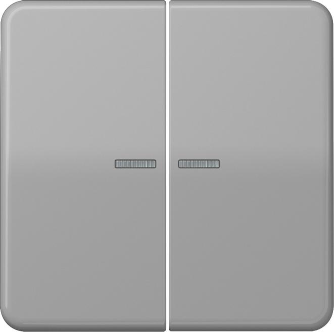 Produktbild JUNG CD10921STRFGR KNX RF Taster