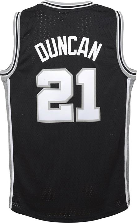 Actual product image Mitchell & Ness Swingman Kids Jersey San Antonio Spurs Tim Duncan US8 (140, 146)