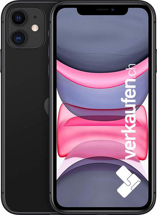 Produktbild verkaufen.ch iPhone 11 (64 GB, Black, 6.10", 12 Mpx, SIM + eSIM, A / Wie neu)