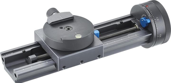 Novoflex Castel M Einstellschlitten mit Fokusrad (Stativschlitten)