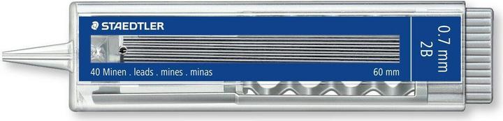 Immagine prodotto Staedtler Matita meccanica a mina fine 255 07-2B 40 pezzi. (0.70 mm, 2B, 40 x)