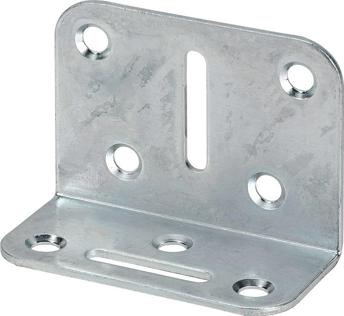 Actual product image Vormann Adjustment bracket Length 50 x 35 mm Width 70 mm Thickness 2 mm Blue galvanised steel (20 pcs.)