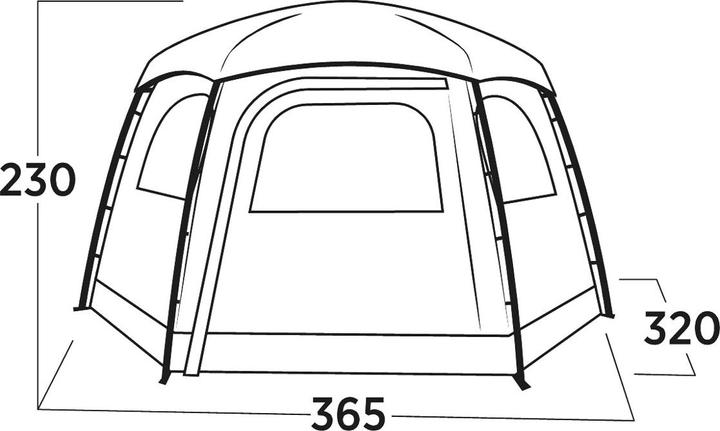 Productafbeelding Easy Camp Kuppelzelt Sandland Yurt (braun, f?r 6 Personen, Modell 2025) (Koepeltent, 10.60 kg, 6 personen)